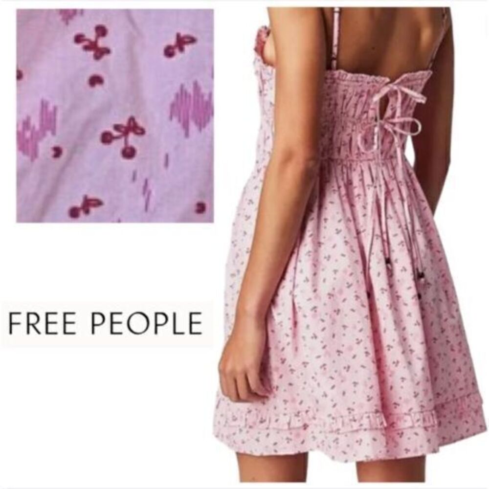 NWOT Free People Pink Gabby Dress Pink Size Small
